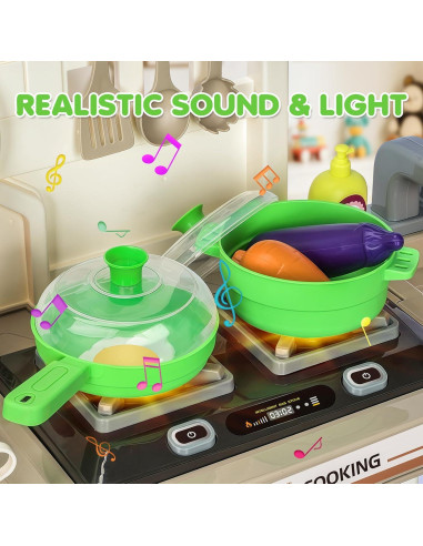 Juego de Cocina Interactivo para Niños Shantou Verde