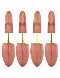 Árbol de Zapatos de Cedro TONGZANER Ajustable 2-Pack M