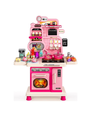 Juego de Cocina Interactivo TooyBing para Niños Rosa