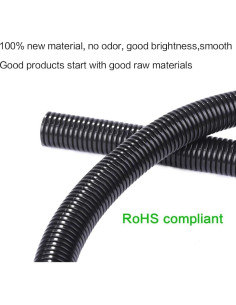 Tubo de Loom de Alambre Alex Tech 1/2" Negro 3.05m 2