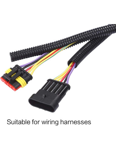 Tubo de Loom de Alambre Alex Tech 1/2" Negro 3.05m