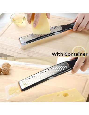 Juego de Rallador Cohesion de Acero Inoxidable - Fino y Grueso