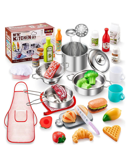 Juego de Cocina para Niños 37 Piezas Shimirth - Utensilios y Accesorios