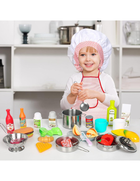 Juego de Cocina para Niños 37 Piezas Shimirth - Utensilios y Accesorios