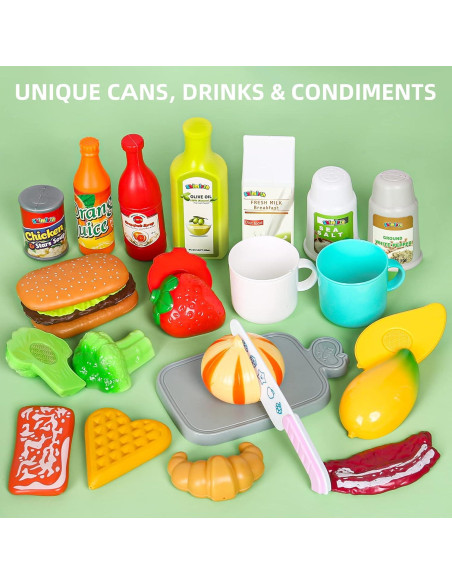 Juego de Cocina para Niños 37 Piezas Shimirth - Utensilios y Accesorios