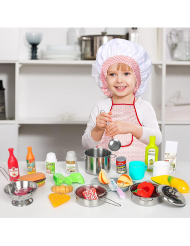 Juego de Cocina para Niños 37 Piezas Shimirth - Utensilios y Accesorios
