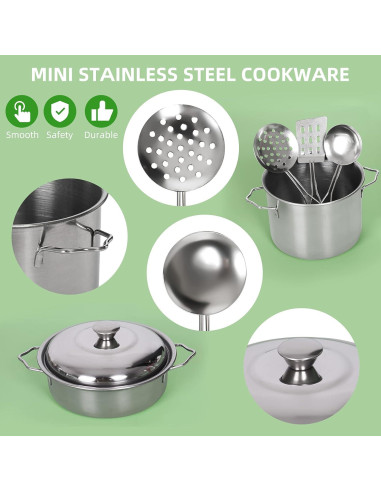 Juego de Cocina para Niños 37 Piezas Shimirth - Utensilios y Accesorios