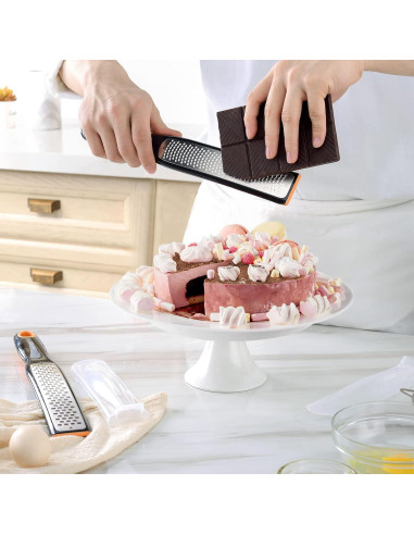 Juego de Rallador Cohesion de Acero Inoxidable - Fino y Grueso