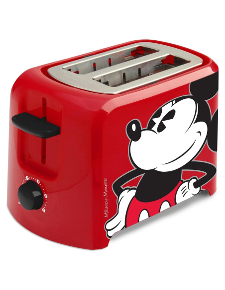 Tostadora Disney Mickey Mouse 2 Rebanadas Select Brands - Rojo/Negro