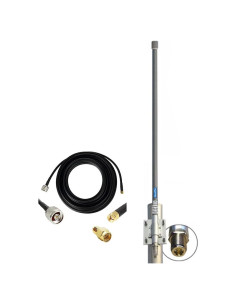 Antena Omnidireccional Qifan 10dBi 0.9m con Cable SMA 5m