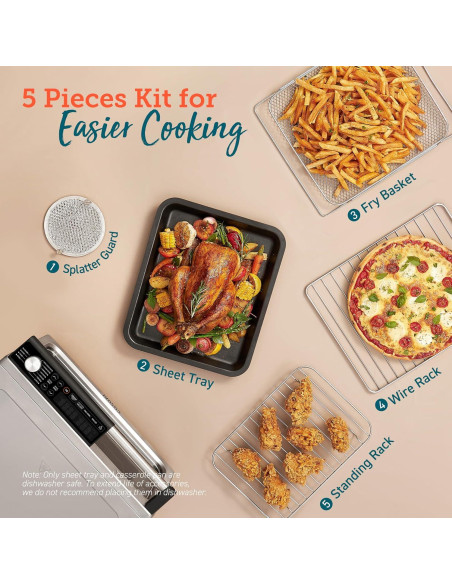 Horno Tostador COSORI 11 en 1 26QT Cerámica Acero Inoxidable