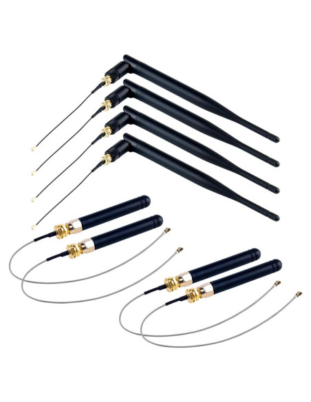 4 Antenas LoRa 915MHz 5dBi DIYmalls con Conector IPEX