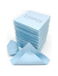 Paños de Limpieza de Joyería XIAOXINGYUN 120 Pcs 8x8 cm
