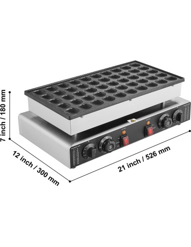 Hacedor de Panqueques Holandeses HappyBuy PC-50 1700W 50PCS