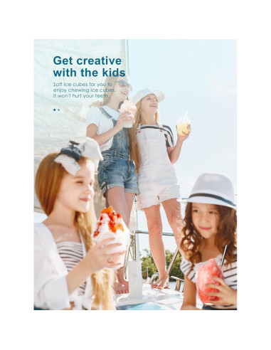 Máquina de Hielo Raspado Eléctrica Reemix 1.56kg Ajustable