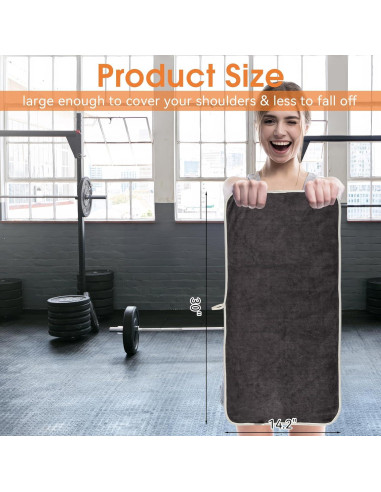 Paquete de 3 Toallas de Gimnasio Hoiny Microfibra 76x36 cm