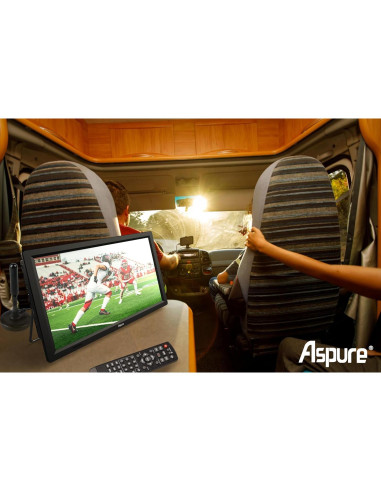 Televisor LED portátil LEADSTAR 14" HD con batería y USB