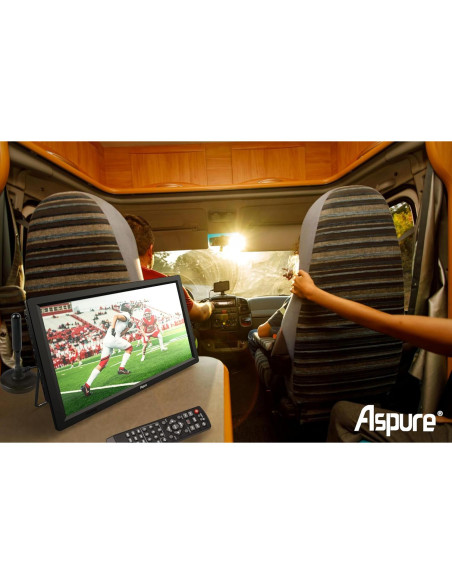 Televisor LED portátil LEADSTAR 14" HD con batería y USB