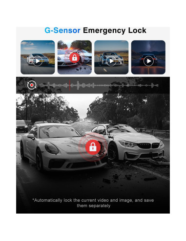 Cámara Dash 4K Fiteye FT-VD004 con GPS y WiFi, 3 Canales