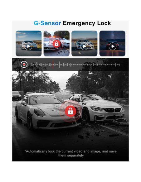 Cámara Dash 4K Fiteye FT-VD004 con GPS y WiFi, 3 Canales