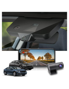 Cámara de Salpicadero Fitcamx 4K Frontal + 1080P Trasera para Honda Civic 2016-2021 & Insight 2019-2022