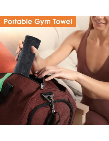 Paquete de 3 Toallas de Gimnasio Hoiny Microfibra 76x36 cm