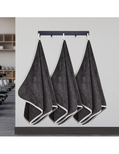 Paquete de 3 Toallas de Gimnasio Hoiny Microfibra 76x36 cm