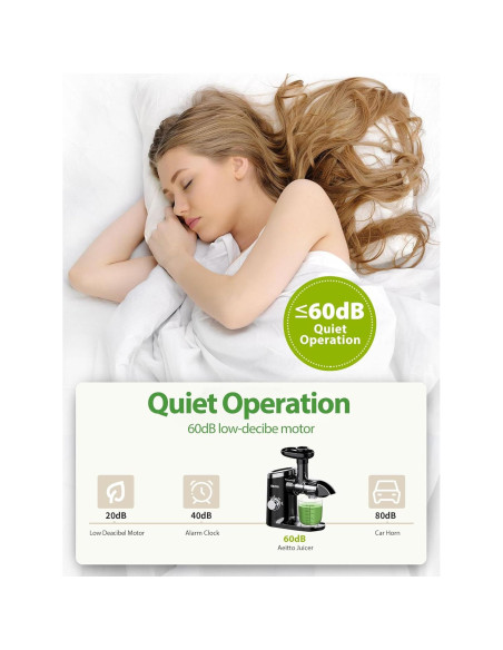 Extractor de Jugo Horizontal Aeitto Clásico 600ml Negro