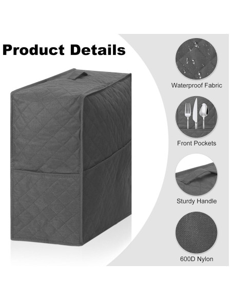 Cubierta para máquina de slushie Ninja 600D impermeable gris