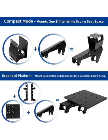 Soporte de Cambio y Freno de Mano NYVKBRR - Ajustable para Simuladores