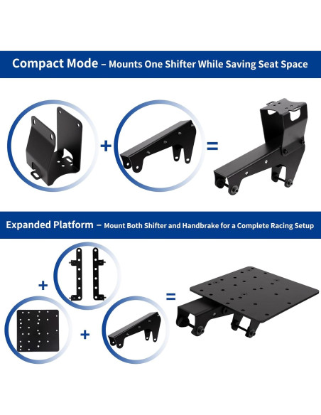 Soporte de Cambio y Freno de Mano NYVKBRR - Ajustable para Simuladores