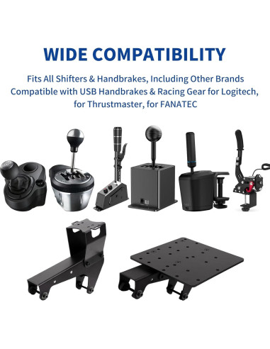 Soporte de Cambio y Freno de Mano NYVKBRR - Ajustable para Simuladores