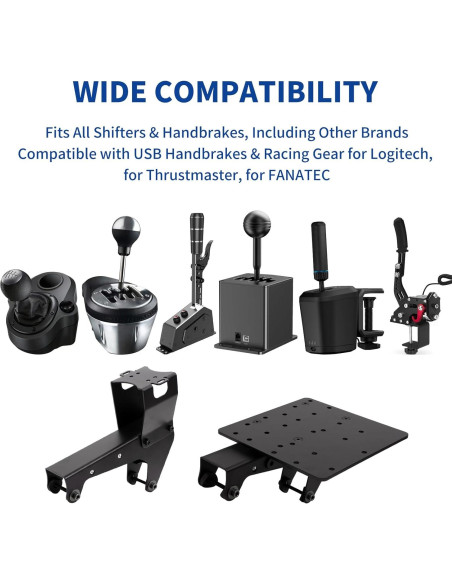 Soporte de Cambio y Freno de Mano NYVKBRR - Ajustable para Simuladores