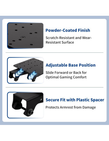 Soporte de Cambio y Freno de Mano NYVKBRR - Ajustable para Simuladores