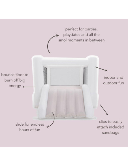 Castillo Inflable Tumble Neutro PLAYSMOL 2.44x2.44m para Niños