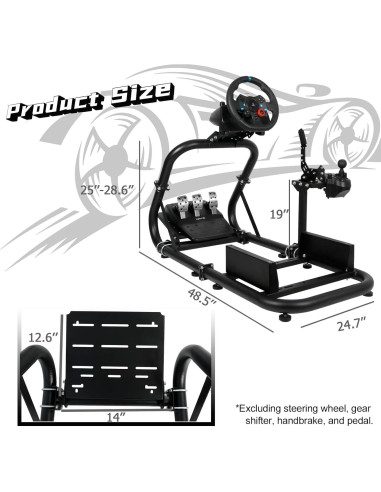 Cockpit Simulador de Carreras Dardoo G920 Compatible Logitech