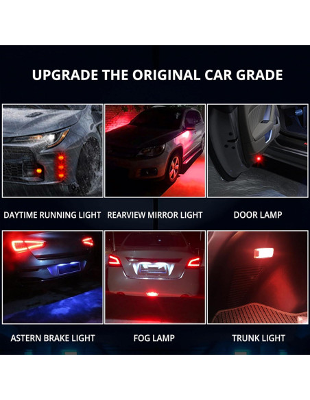 4 Piezas Luz Ojo de Águila LED JRQLOV 23mm Rojo 2.5W DC12V