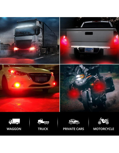 4 Piezas Luz Ojo de Águila LED JRQLOV 23mm Rojo 2.5W DC12V