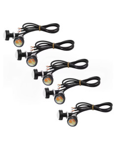 10 Bombillas LED DriSentri 23mm Doble Color Blanca Amarilla