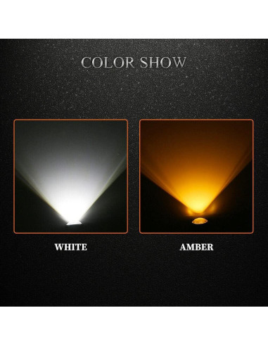 10 Bombillas LED DriSentri 23mm Doble Color Blanca Amarilla