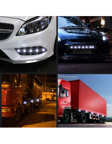 10 Bombillas LED DriSentri 23mm Doble Color Blanca Amarilla