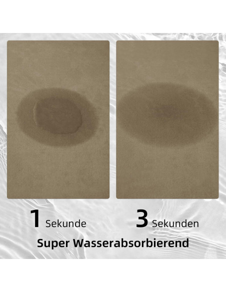 Alfombrilla de Baño Antideslizante Chakme Beige 61x41 cm