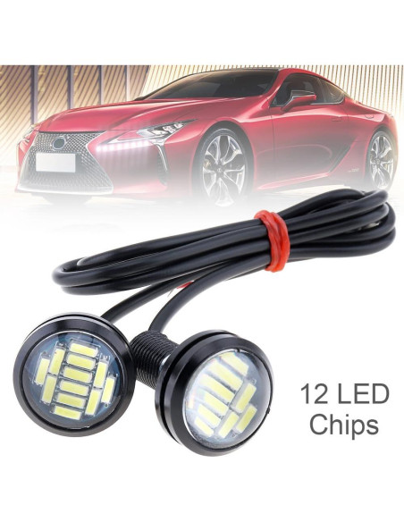 Luces LED DriSentri 10Pcs 23mm Alta Potencia 12V Blanca