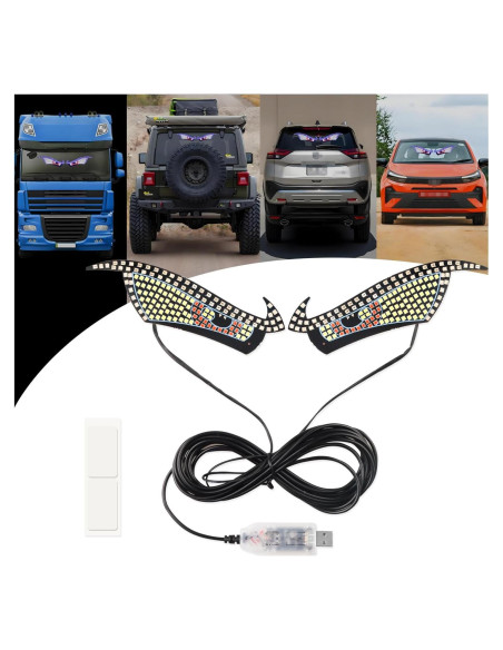 Luces LED Ojos del Diablo DYNVEX Azul para Vehículos 2 PCS