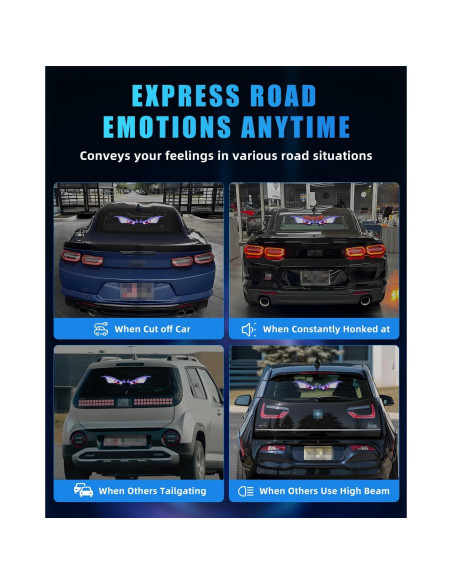 Luces LED Ojos del Diablo DYNVEX Azul para Vehículos 2 PCS