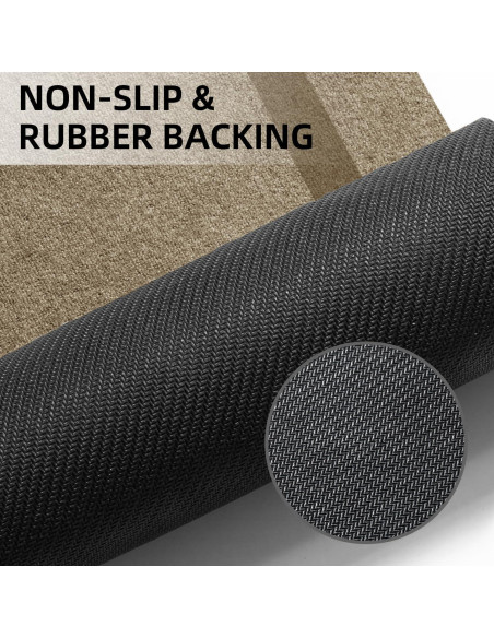 Alfombrilla de Baño Antideslizante Chakme Beige 61x41 cm