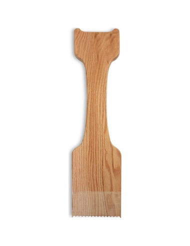 Raspador de Parrilla de Madera CONSDAN 52x13 cm Roble Sólido