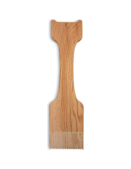 Raspador de Parrilla de Madera CONSDAN 52x13 cm Roble Sólido