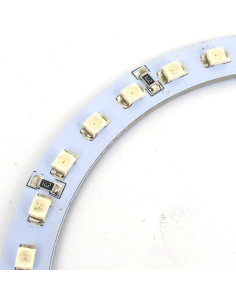 Anillos Ojos de Ángel SMD LED uxcell 100mm Rojo - 2 Piezas 2