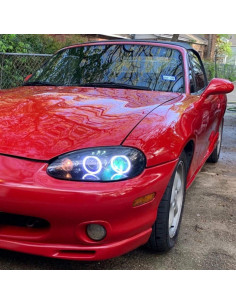 Luz LED Halo Ojos de Ángel 90MM YM E-Bright 8000K 12V 24V 2